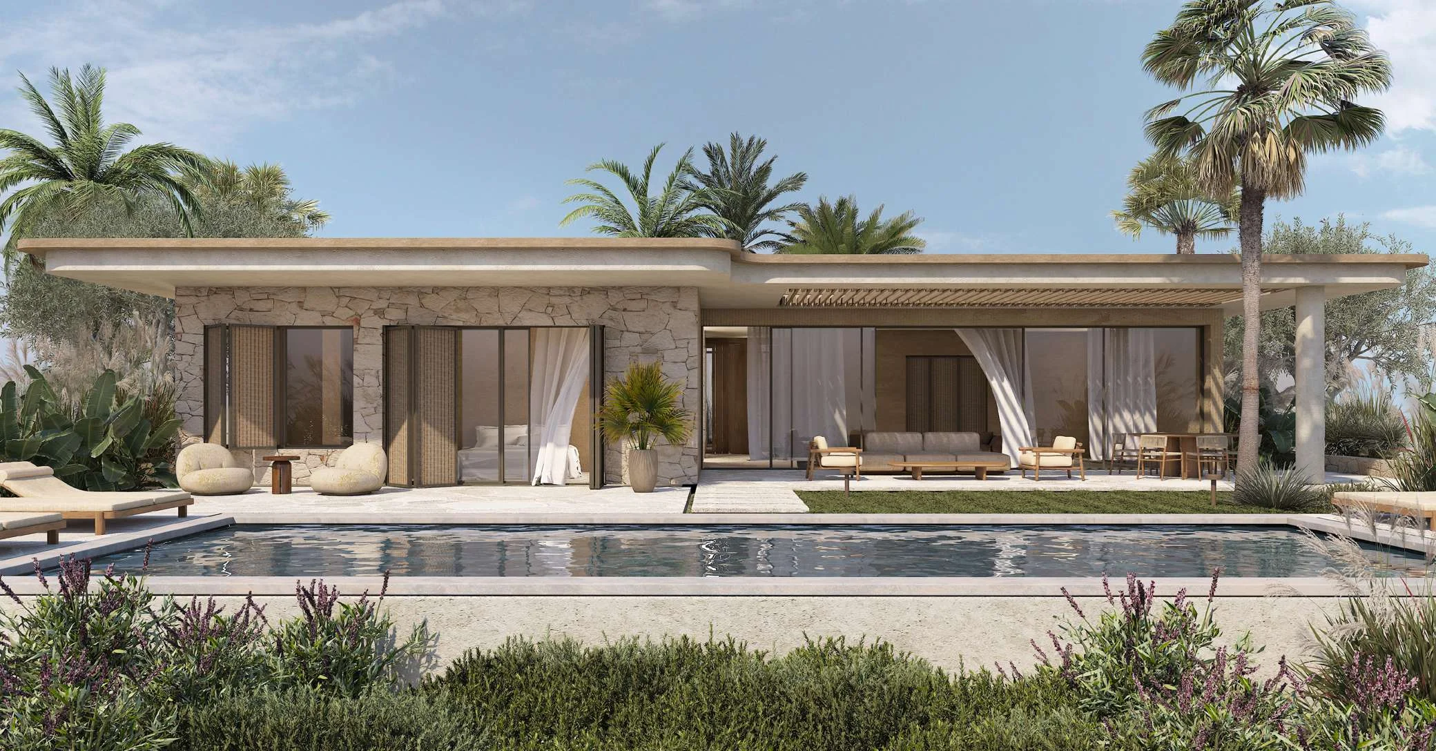 Ramla North Coast amenities — project imagery, Ras El Hekma